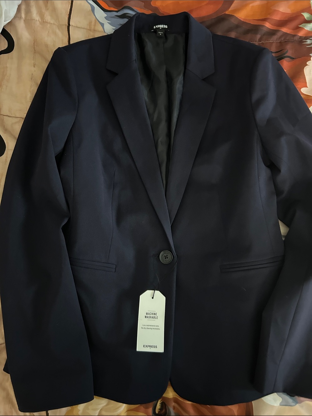 Express woman’s Dark Navy Single-Button Blazer